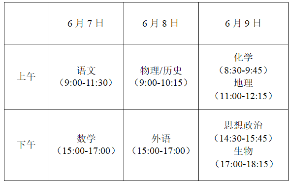 2022年江苏高考时间定了！